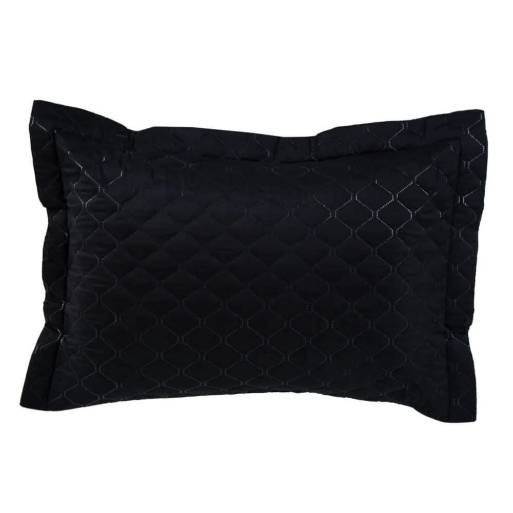 Porta Travesseiro Microfibra Napoli Havan Casa - Preto