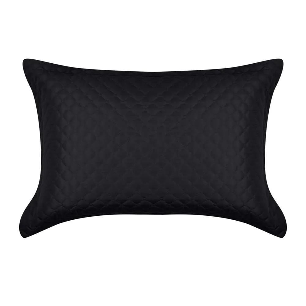 Porta Travesseiro Napoli 50Cm X 70Cm Havan Casa - Preto