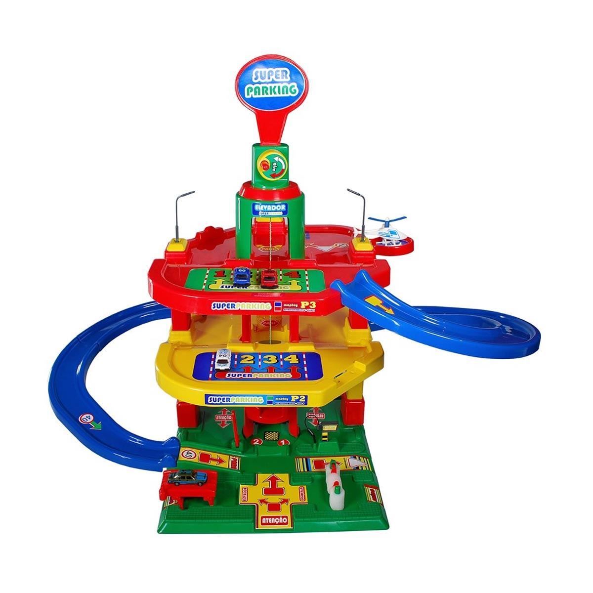 Posto Super Parking 3410 Maptoy - Vermelho