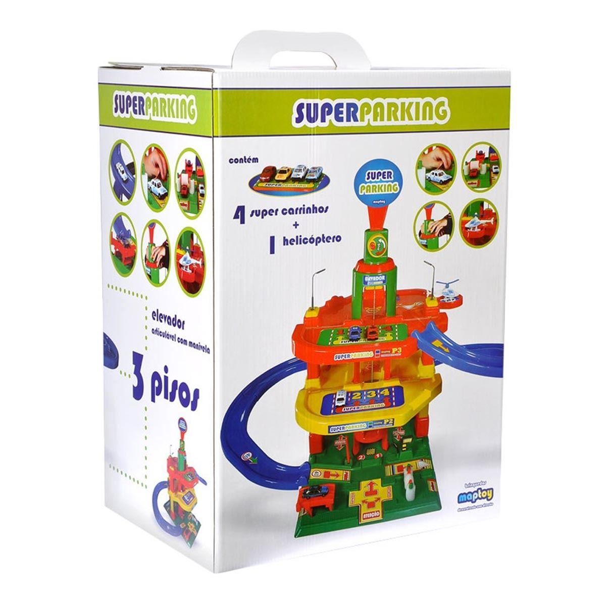 Posto Super Parking 3410 Maptoy - Vermelho