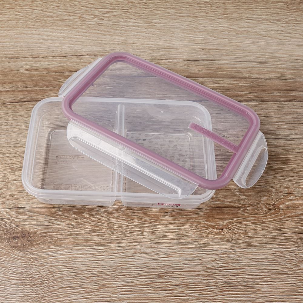 Pote Com Travas 730Ml Sanremo - Transparente