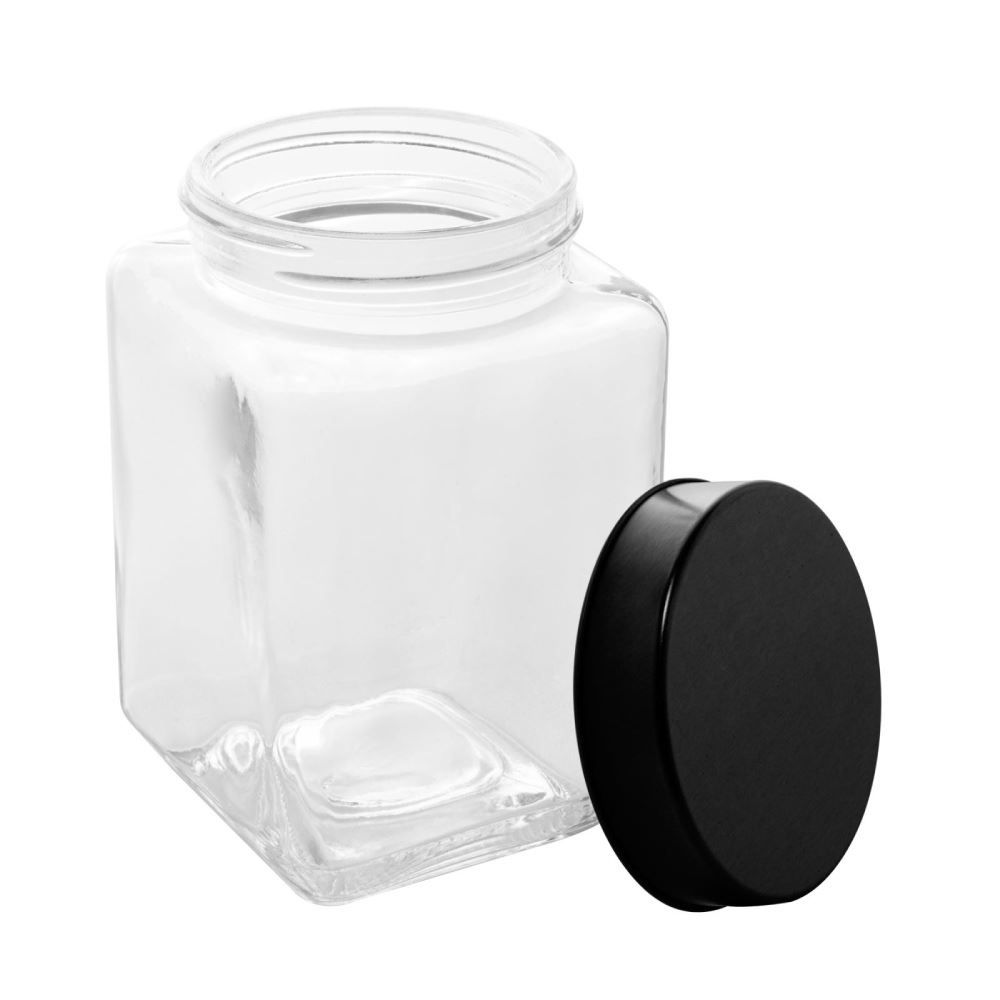 Pote de Vidro com Tampa de Metal 750Ml - Sortido