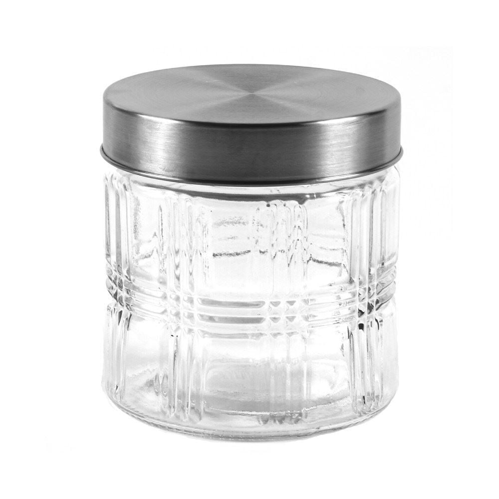 Pote De Vidro Com Tampa De Metal Havan Casa 800Ml - Transparente