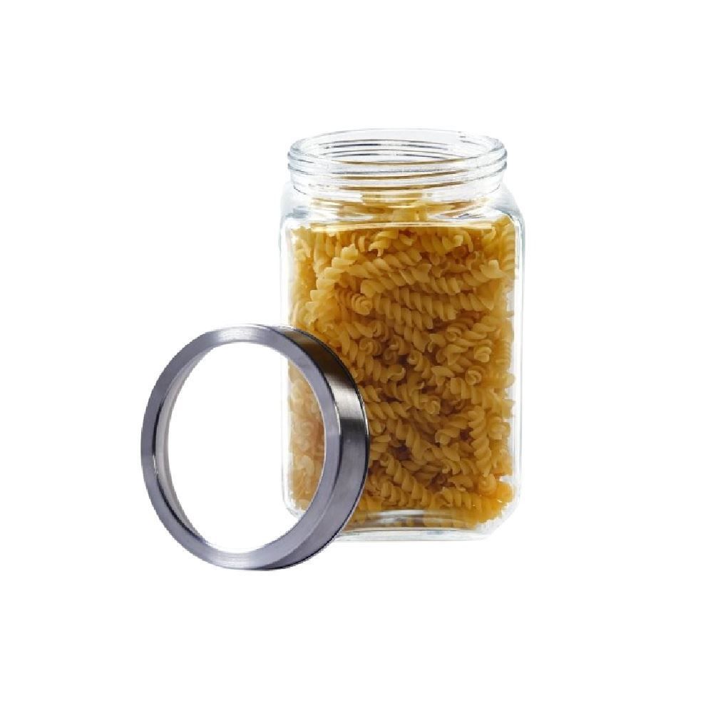 Pote De Vidro Com Tampa Gastro Lyor 1,7L - Prata