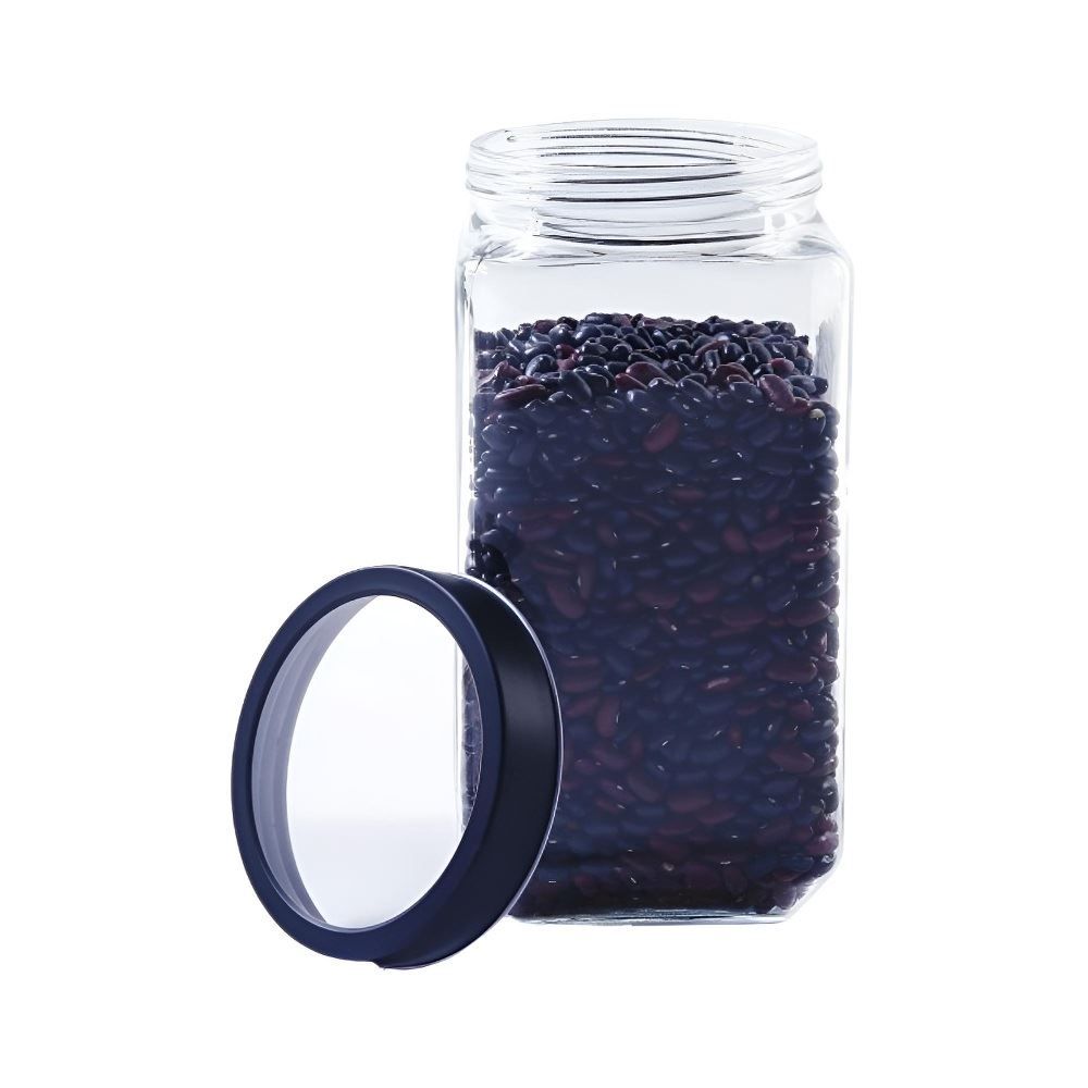 Pote de Vidro com Tampa Gastro Lyor 2,2 Litros - Preto