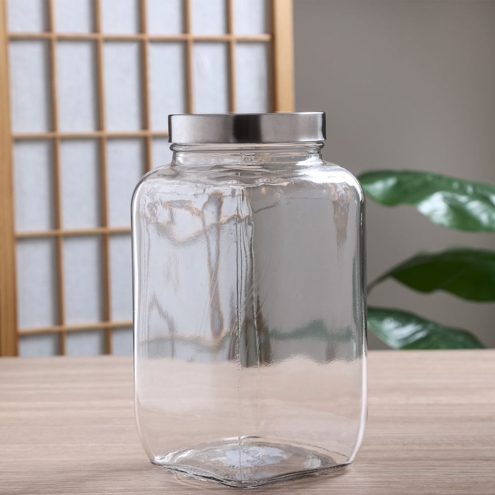 Pote De Vidro Com Tampa Inox 2,73L Havan Casa - Vidro