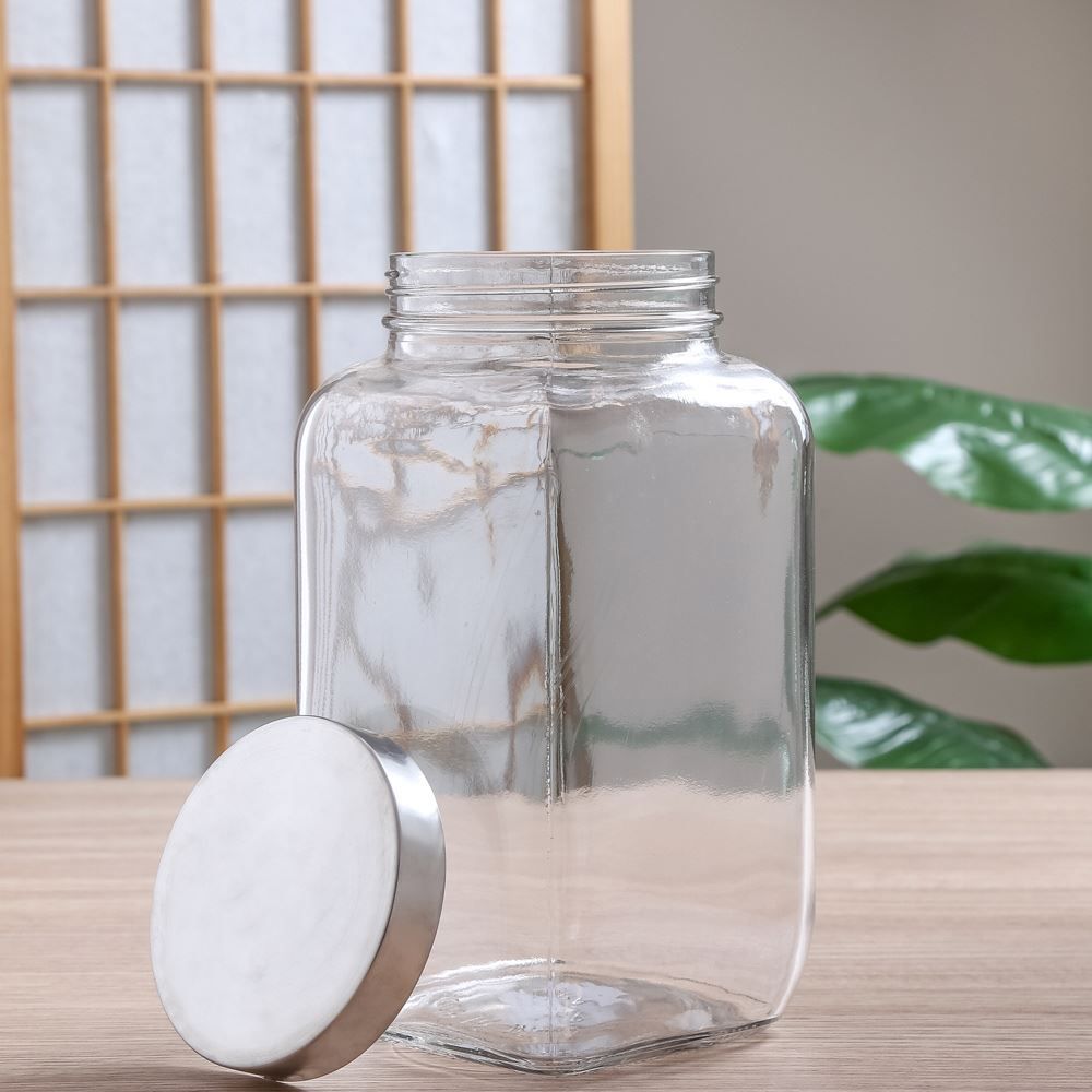 Pote De Vidro Com Tampa Inox 2,73L Havan Casa - Vidro