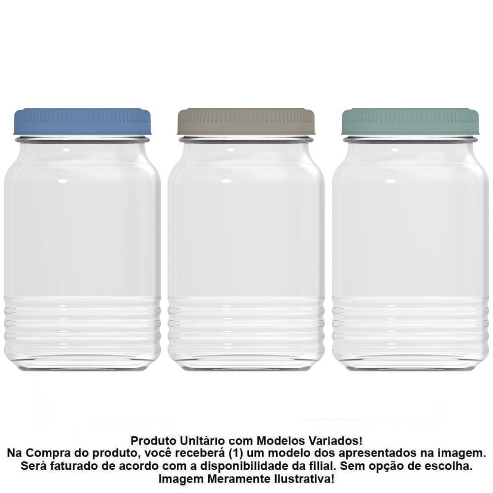 Pote de Vidro com Tampa Juá Nadir 1 Litro - Sortido