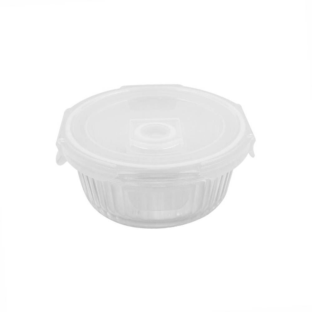 Pote De Vidro Hermético Canelado Havan Casa 370Ml - Transparente