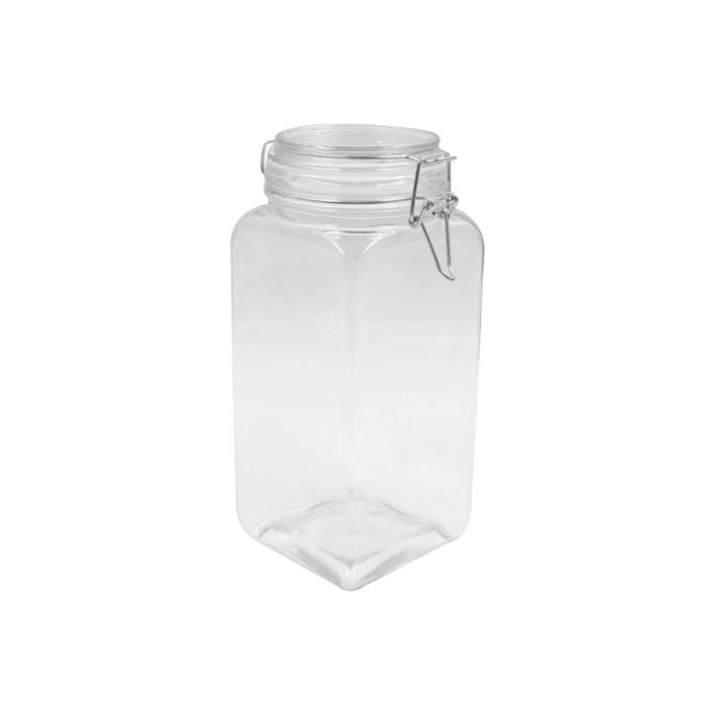 Pote De Vidro Hermético Quadrado Com Tampa 1,5 Litros - Havan Casa