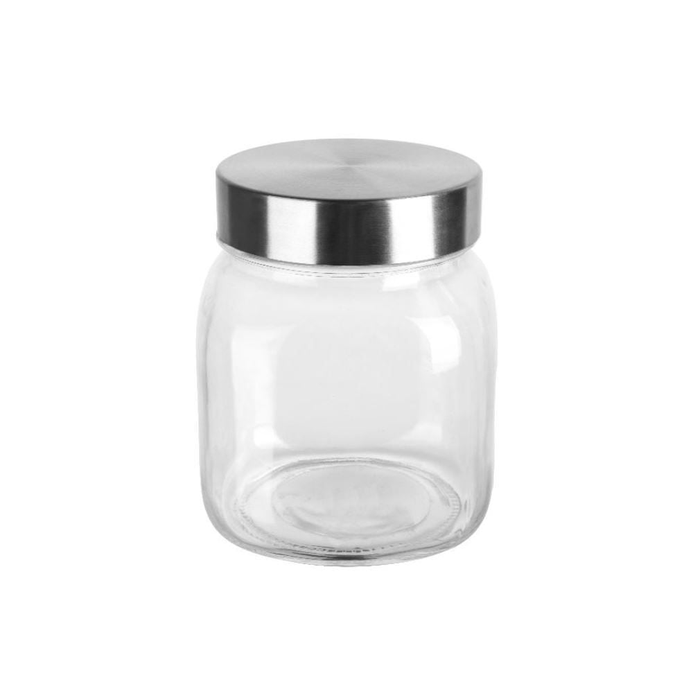 Pote De Vidro Quadrado Havan Casa 1 Litro - Vidro Transparente