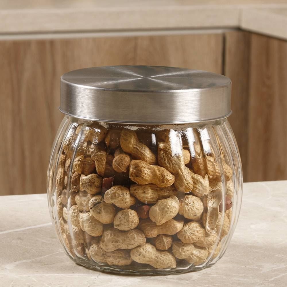 Pote De Vidro Redondo Com Tampa Havan Casa - 800ml