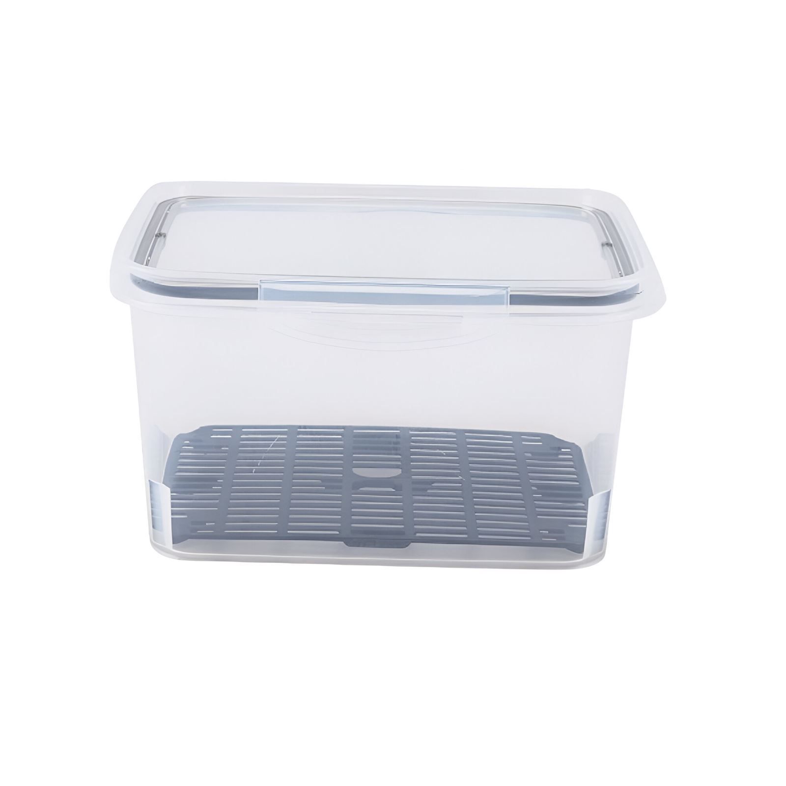 Pote Hermético Com Escorredor Trava Mais 4 Litros - Transparente