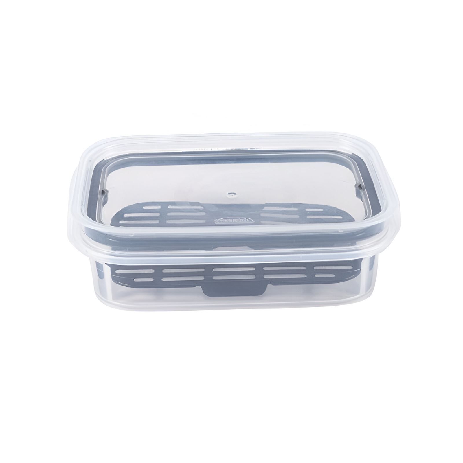 Pote Hermético Com Escorredor Trava Mais Plasútil 500Ml - Transparente