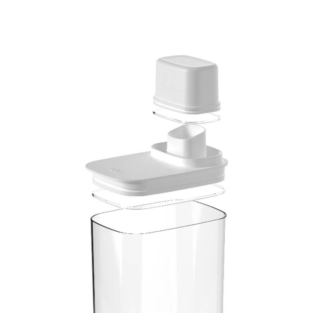 Pote Hermético Com Medidor 2,3 Litros Drop Ou - Branco