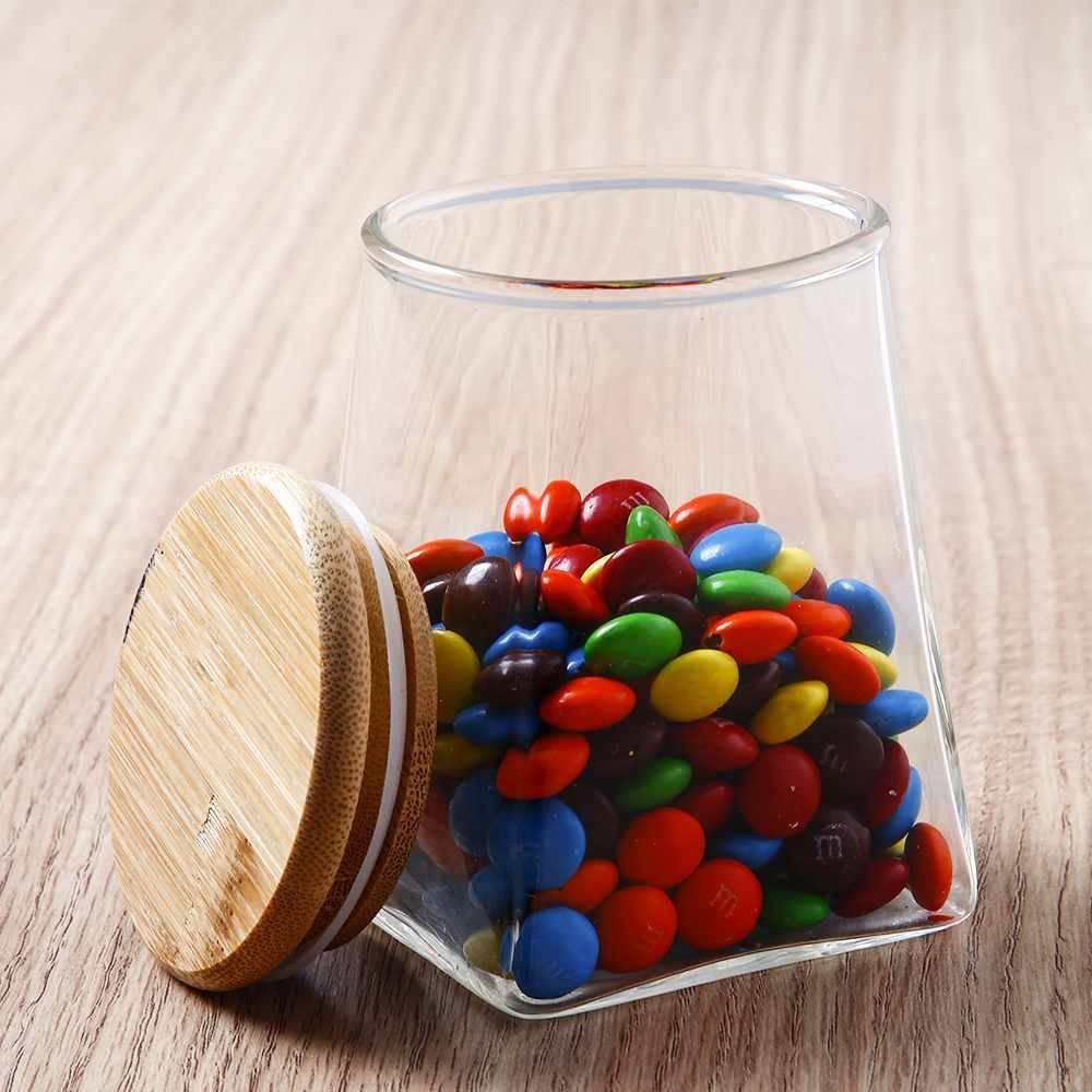 Pote Hermético Com Tampa De Bambu Havan Casa 350Ml - Vidro