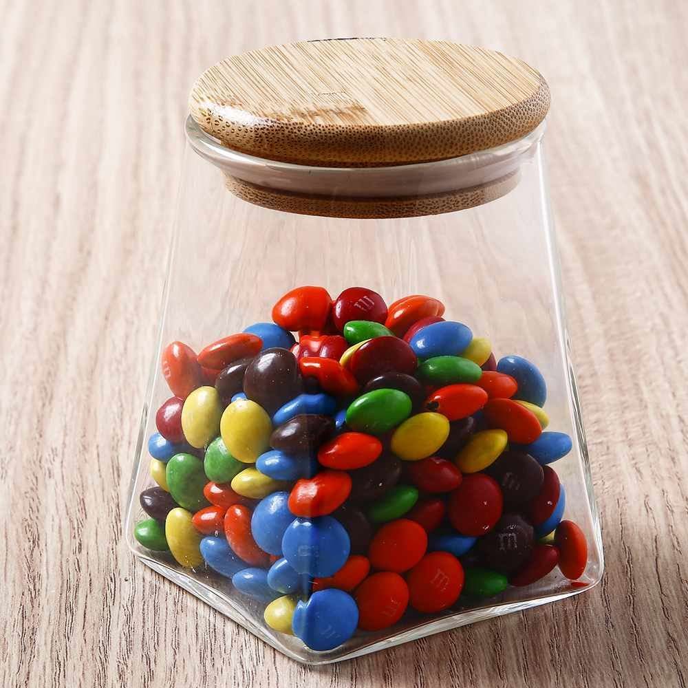 Pote Hermético Com Tampa De Bambu Havan Casa 350Ml - Vidro