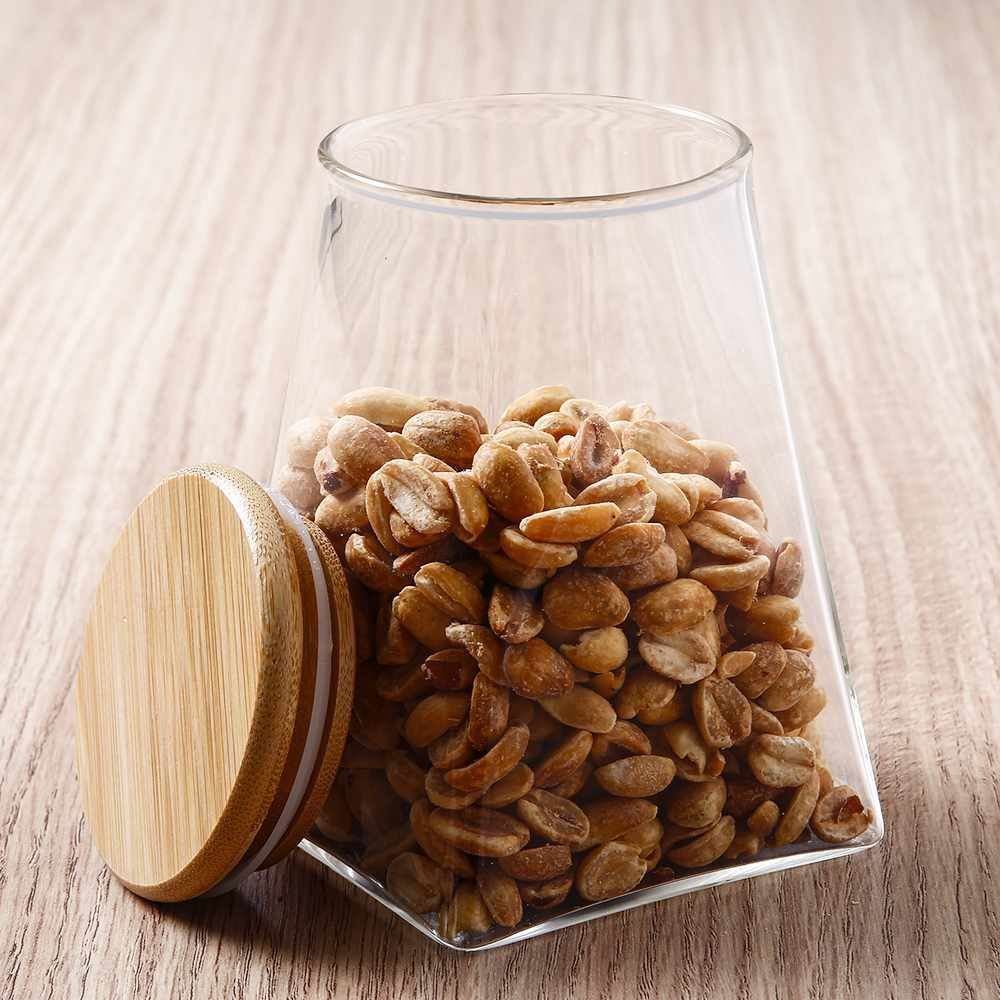 Pote Hermético Com Tampa De Bambu Havan Casa 560Ml - Vidro