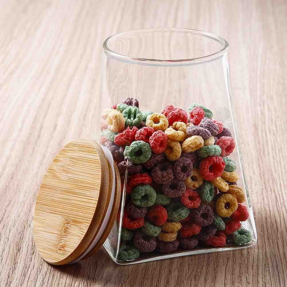 Pote Hermético Com Tampa De Bambu Havan Casa 750Ml - Vidro