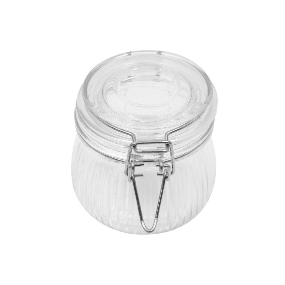 Pote Hermético De Vidro Canelado Havan Casa 500Ml - Transparente