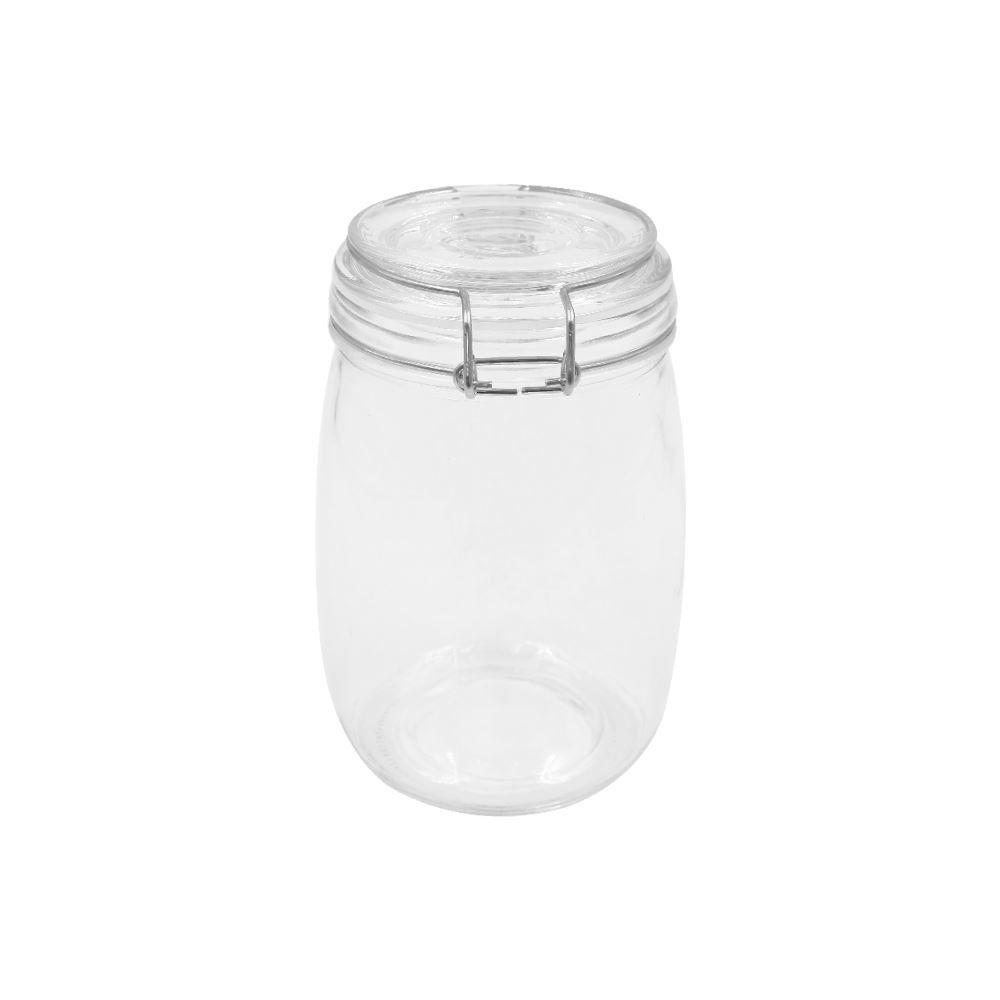 Pote Hermético De Vidro Redondo Havan Casa 1 Litro - Transparente