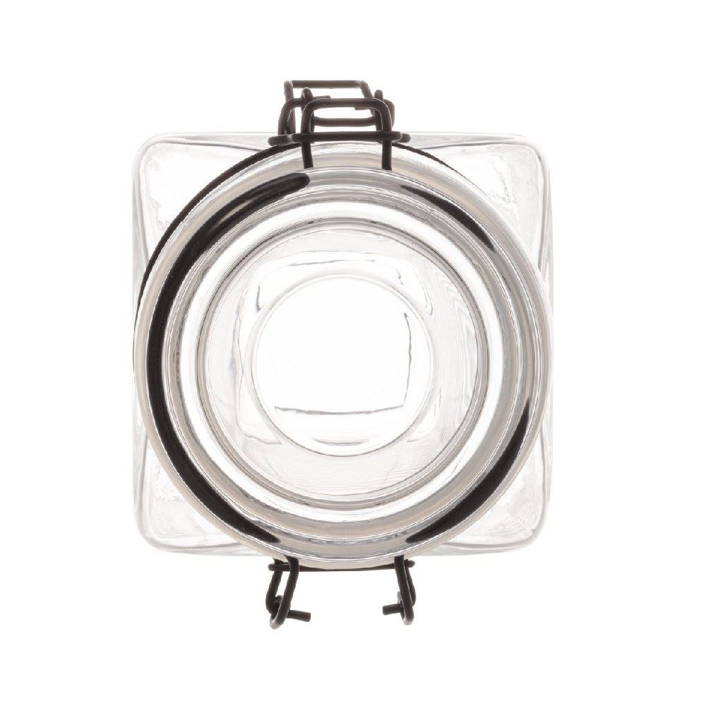 Pote Hermético Quadrado Lyor 750 Ml - Preto