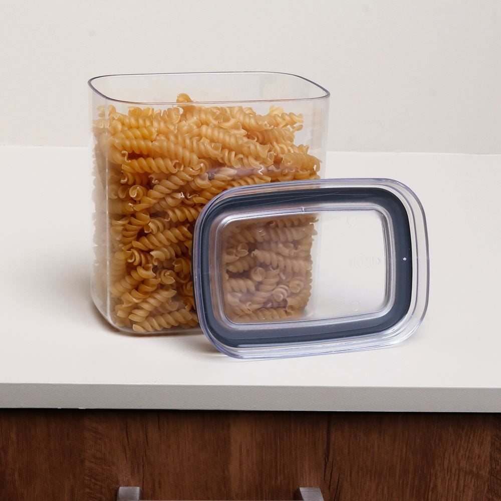 Pote Hermético Retangular Block Ou 1,5 Litros - Natural