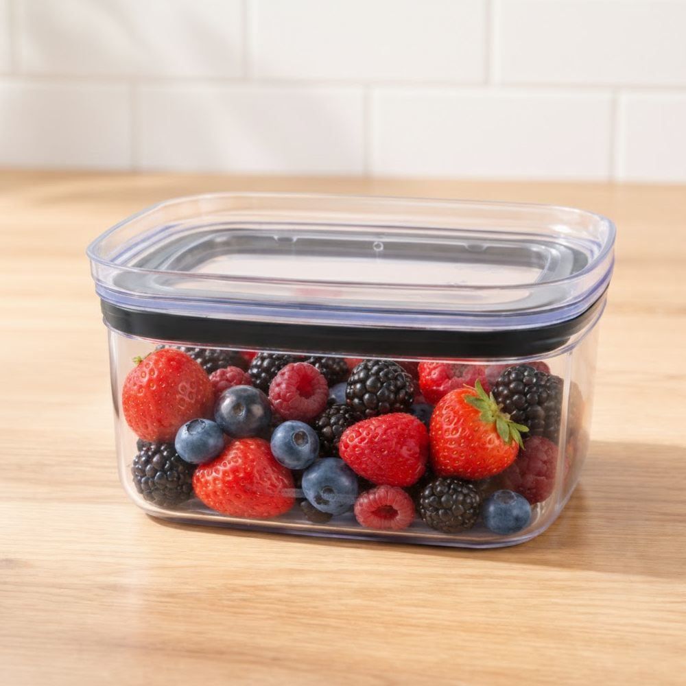 Pote Hermético Retangular Block Ou 650Ml - Natural