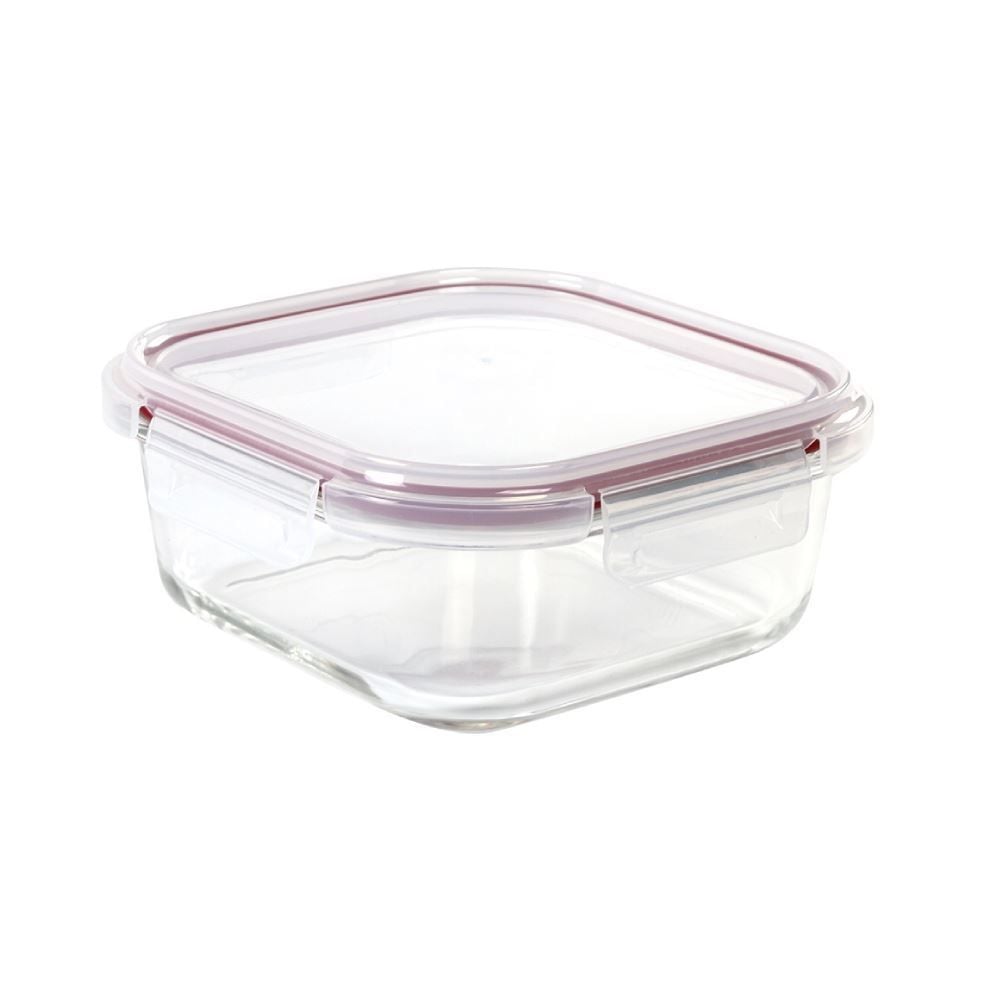 Pote Hermético Quadrado Havan Casa 1,2 Litros - Vidro Transparente 