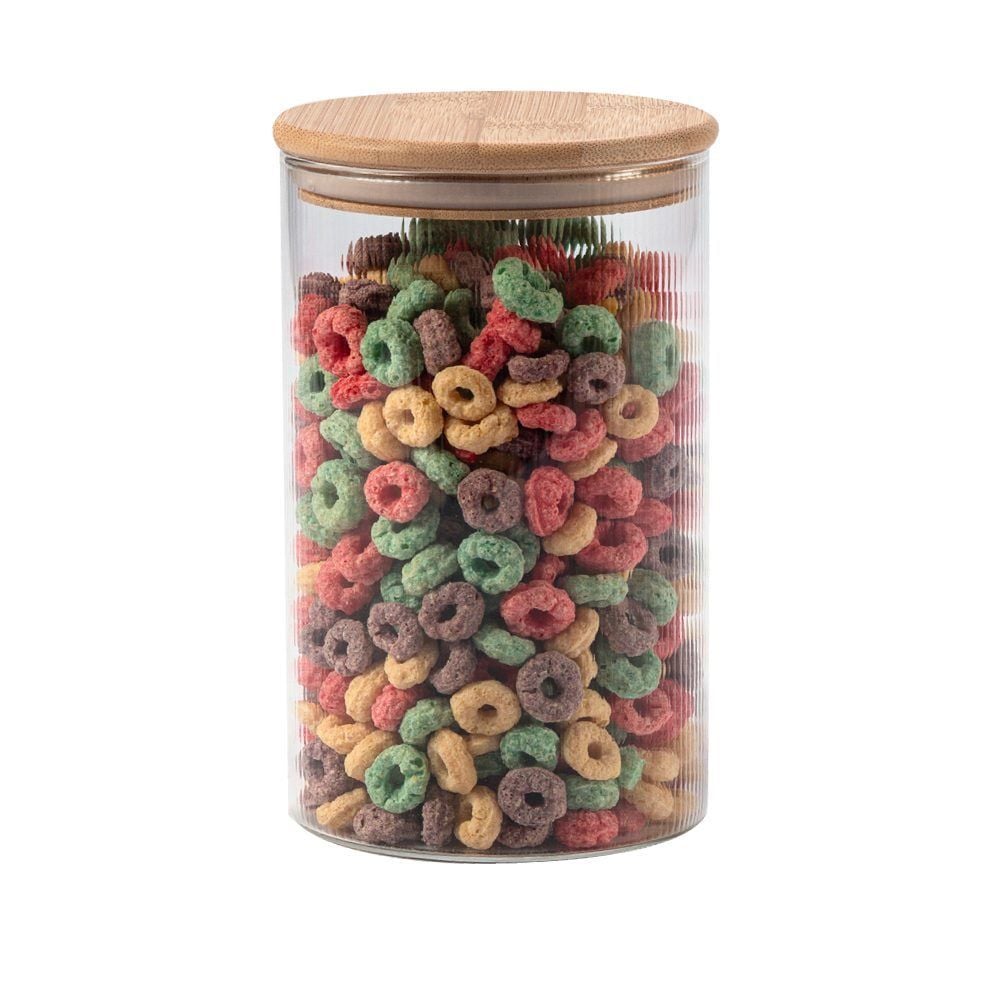 Pote Hermético Redondo Com Tampa Havan Casa 1,1 Litros - Bambu