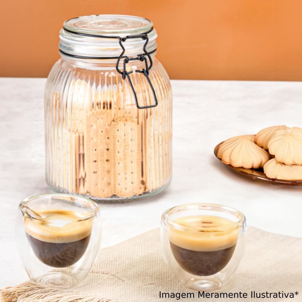 Pote Hermético Redondo Riviera Allmix 1,4 Litros - Vidro