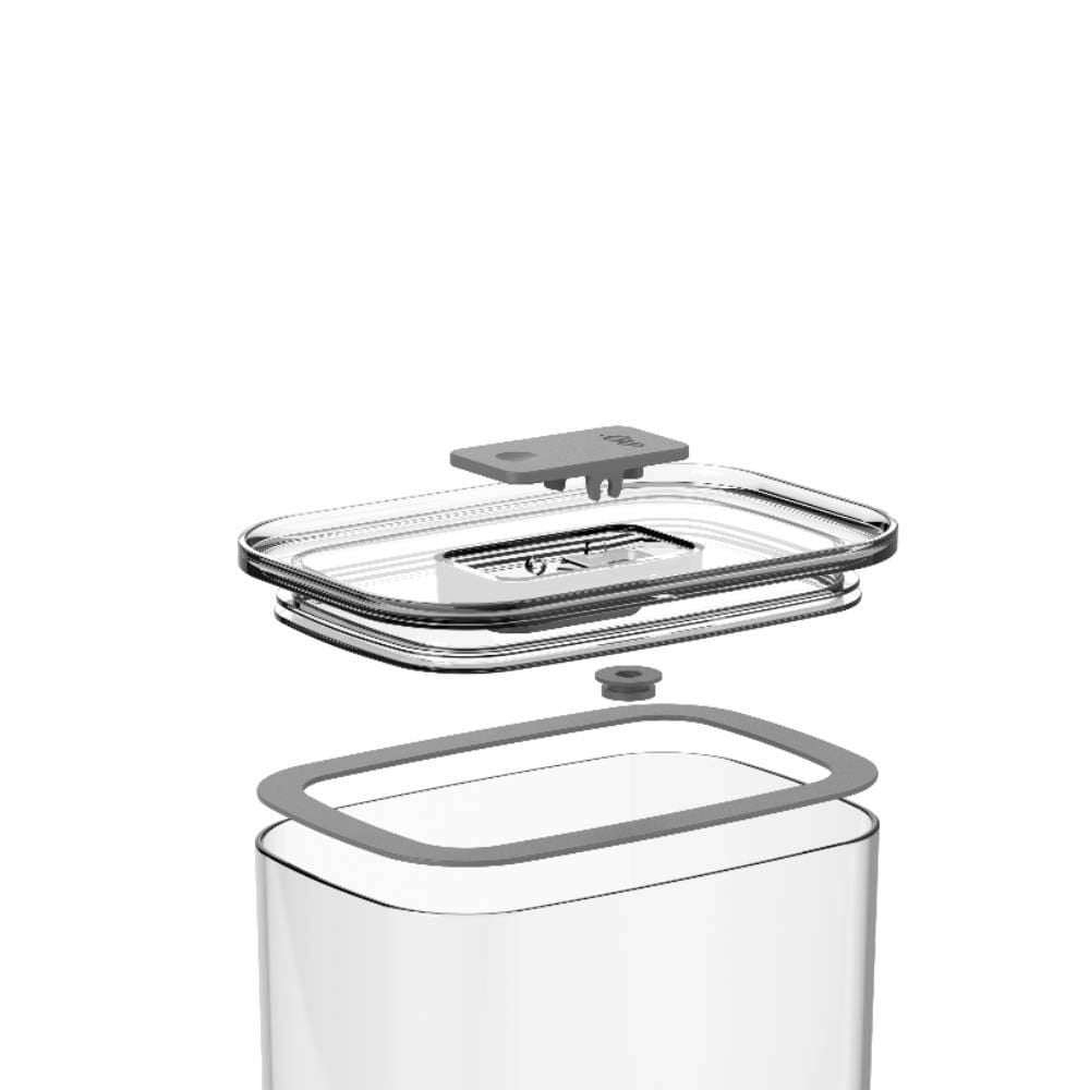 Pote Hermético Retangular Duo Lock 1,5 Litros Ou