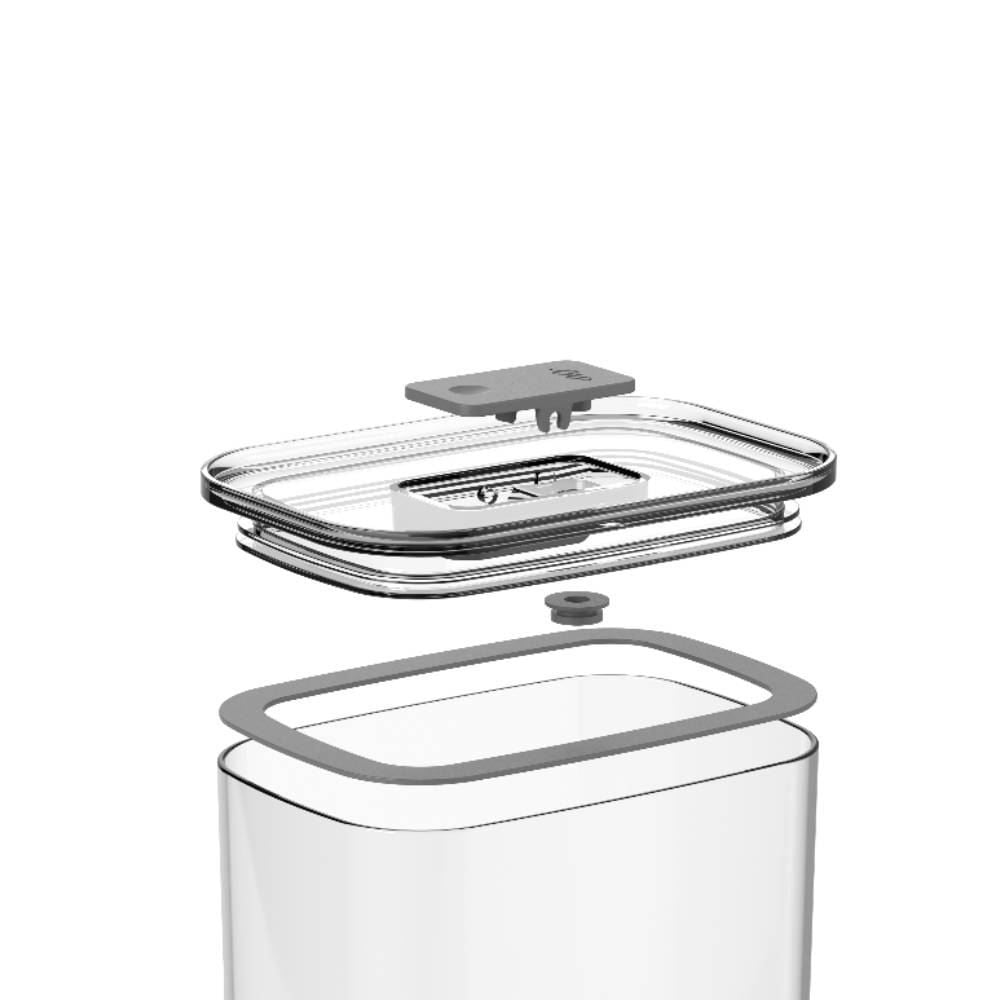 Pote Hermético Retangular Duo Lock 650Ml Ou