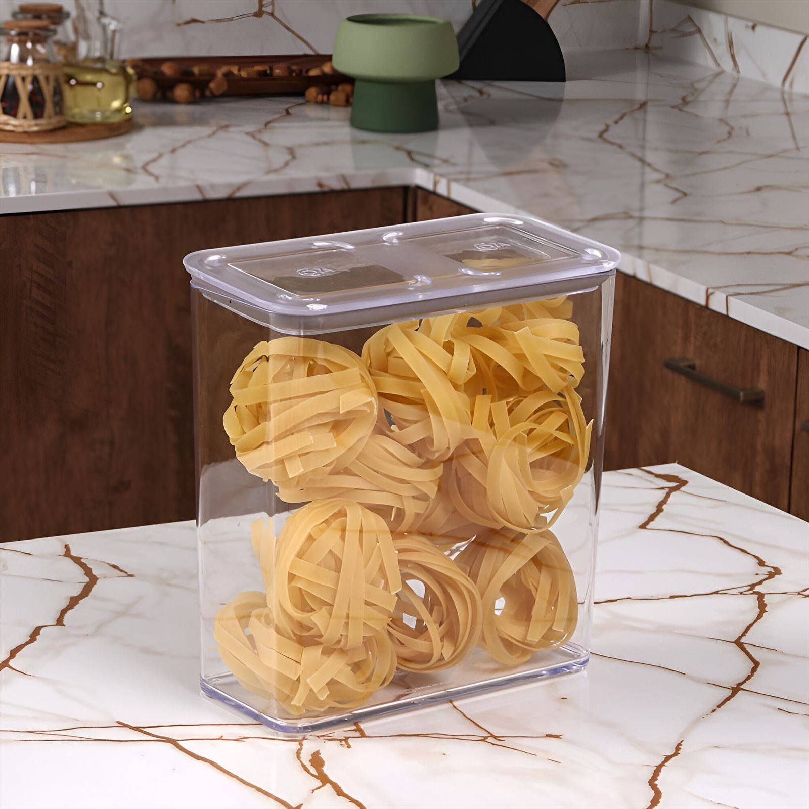 Pote Hermético Retangular Modo Coza 2,7 Litros - Transparente