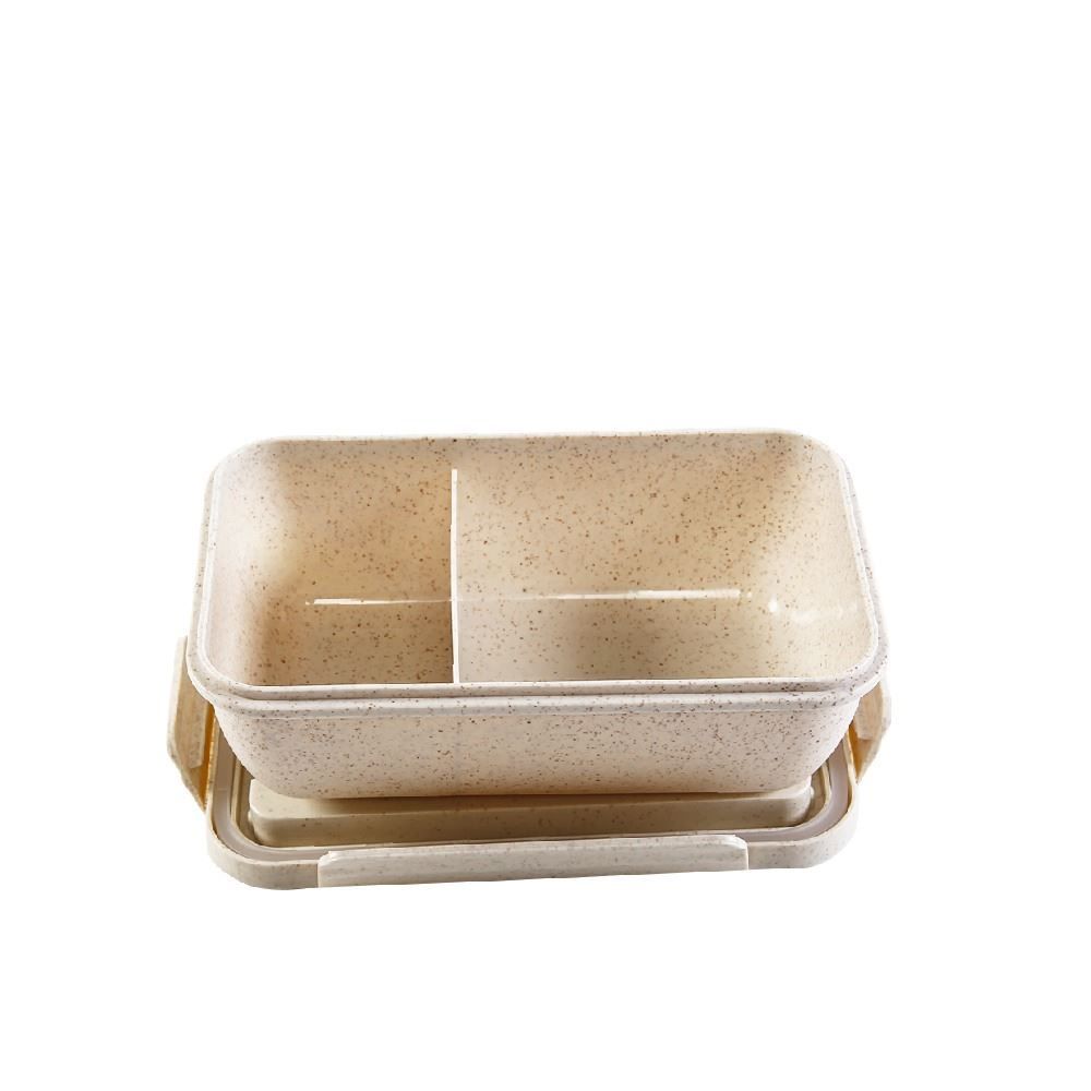 Pote Marmita Hermética Com Divisória E Talher Lyor 1,1L - Bambu