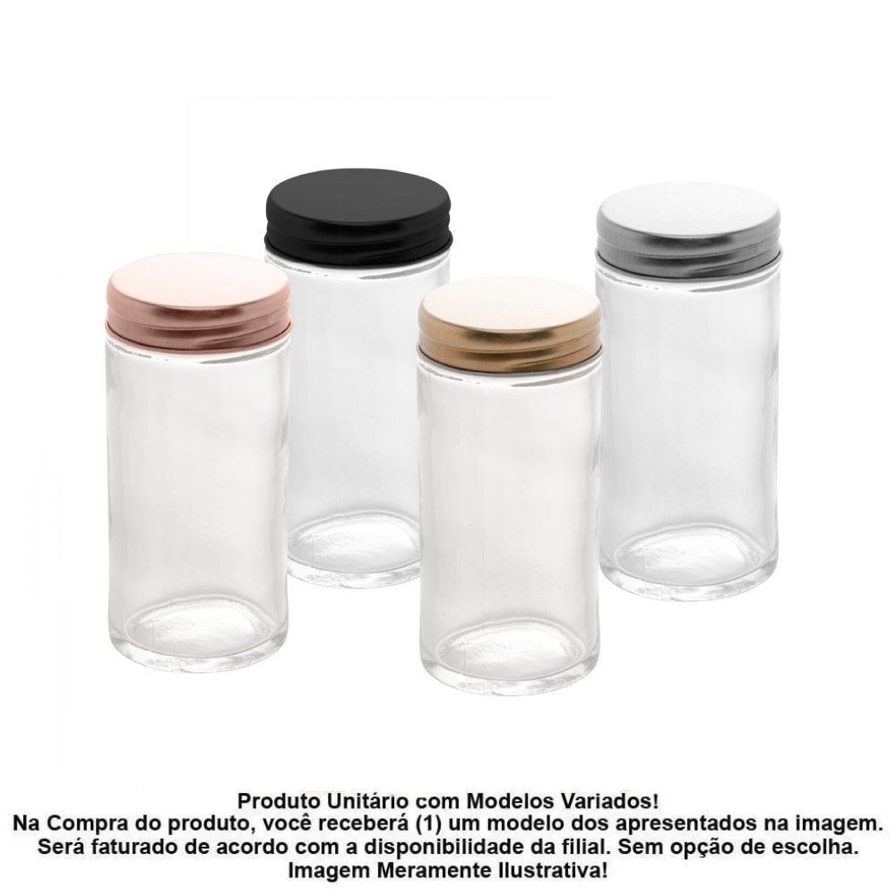 Porta Condimentos com Tampa Lyor 80Ml - Sortido