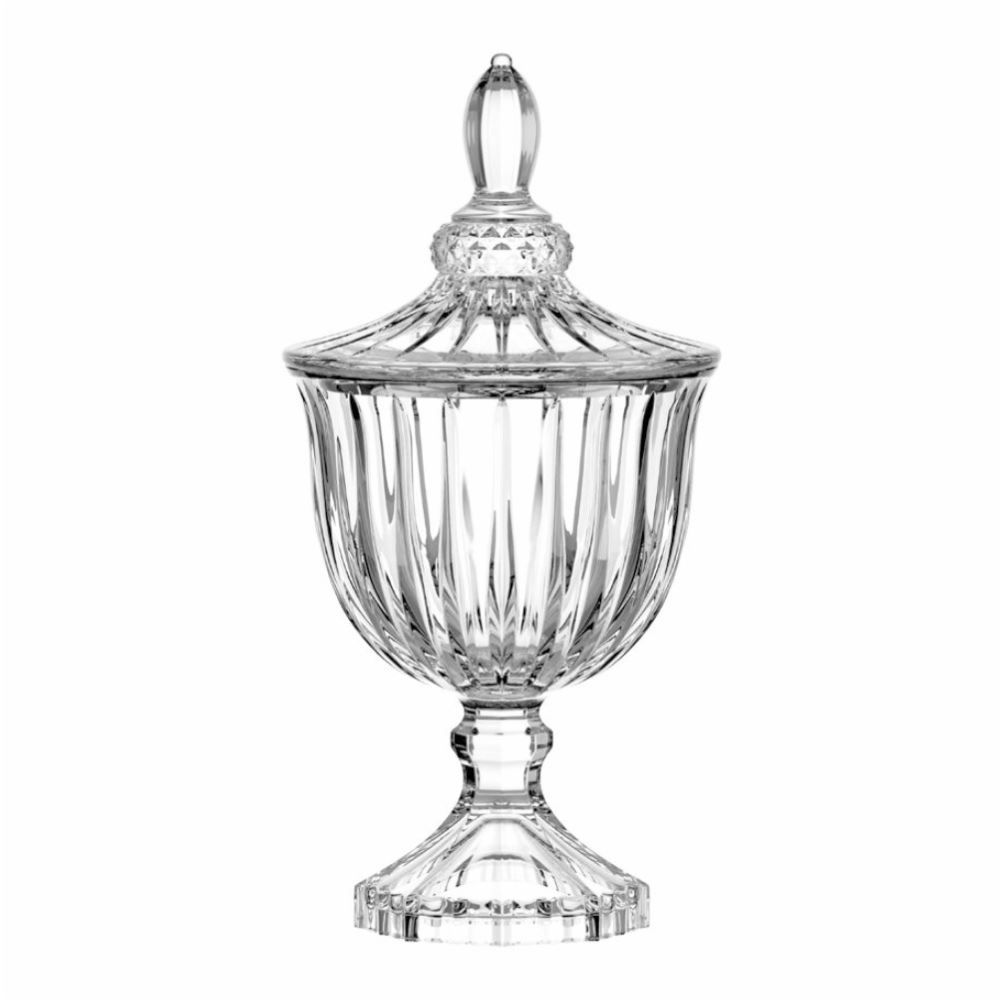 Bomboniere de Vidro Melina Hauskraft 24,5Cm - Transparente