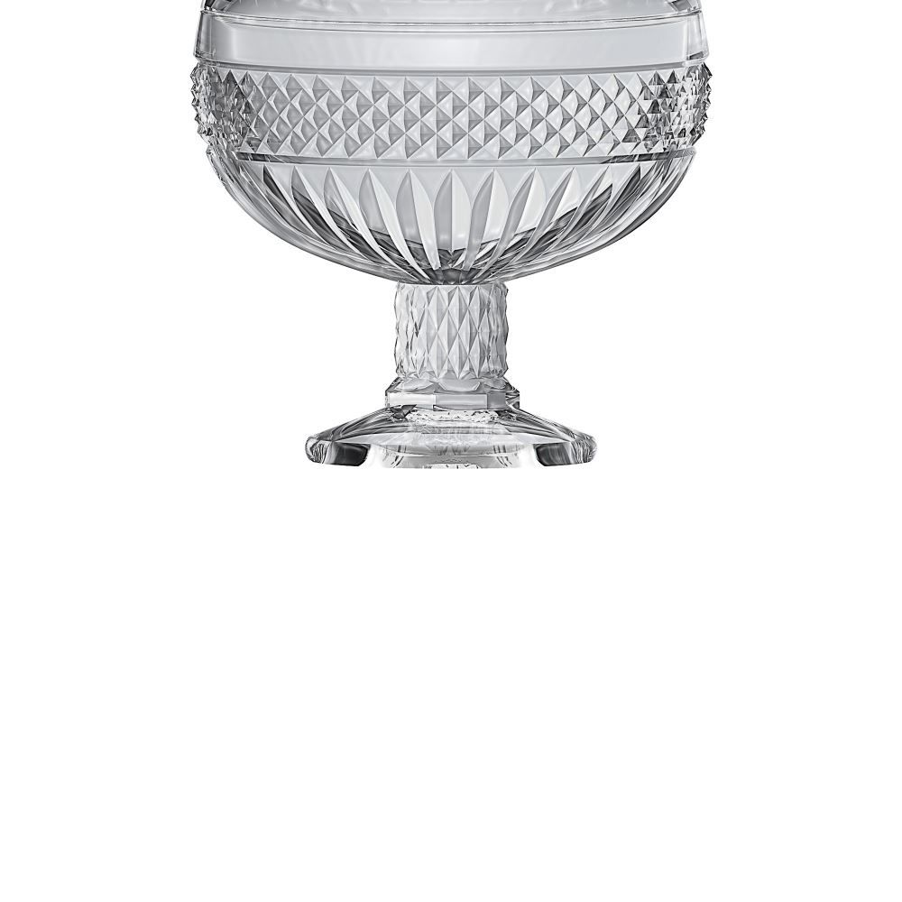 Potiche Palace Em Cristal L Hermitage Com Pé D12xa21,2Cm