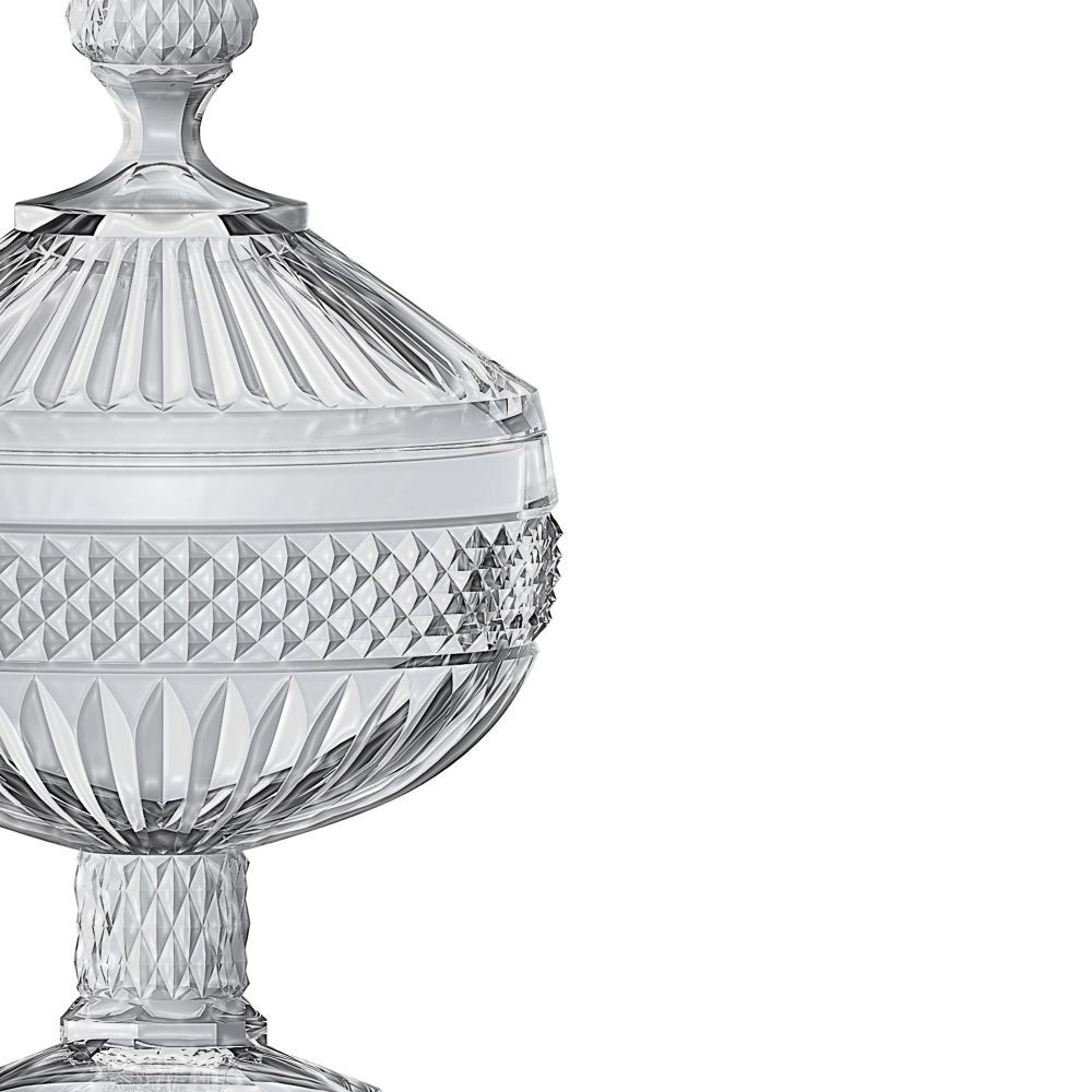 Potiche Palace Em Cristal L Hermitage Com Pé D12xa21,2Cm