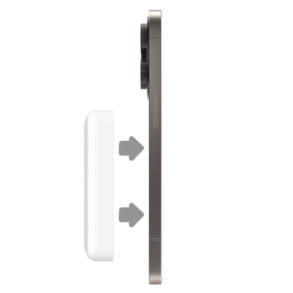 Power Bank Wireless 5000Mah Elg Branco Leve e Compacto