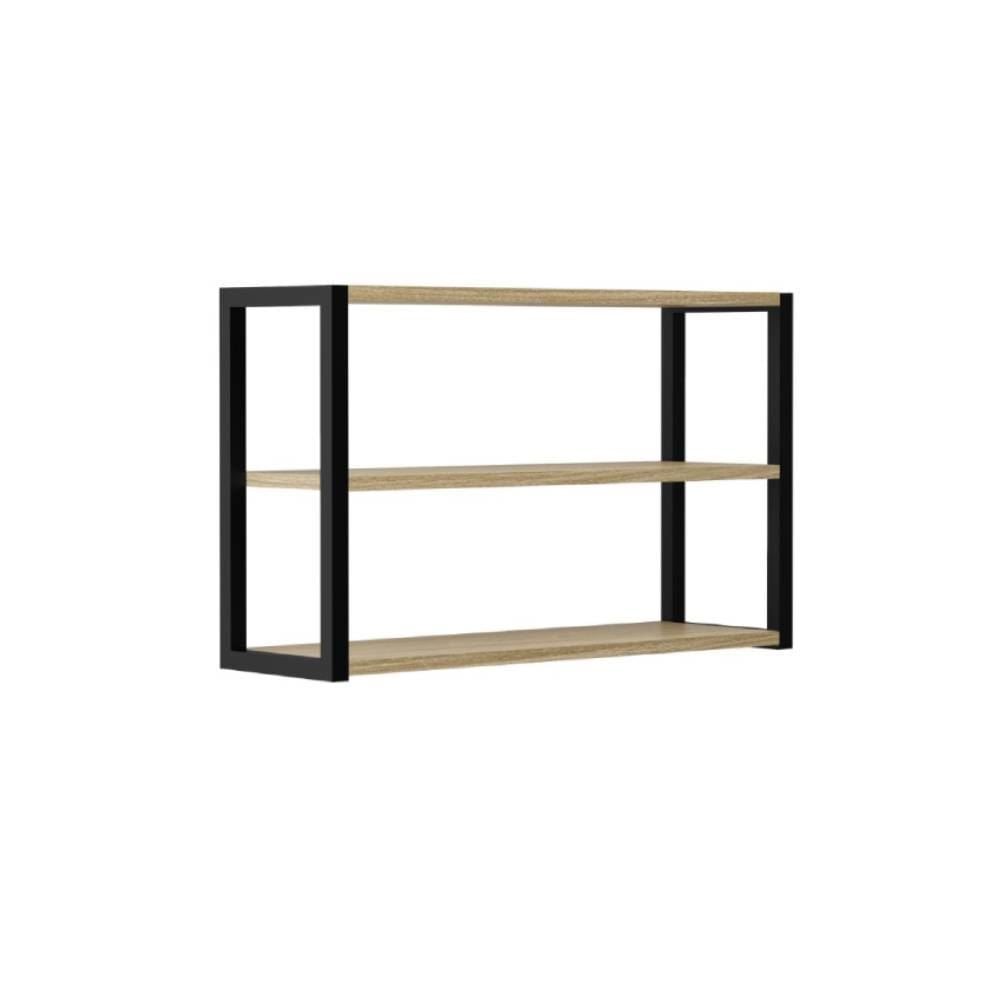 Prateleira 3 Niveis 64X20x40cm Nogueira Berlim Prat-K - Madeira