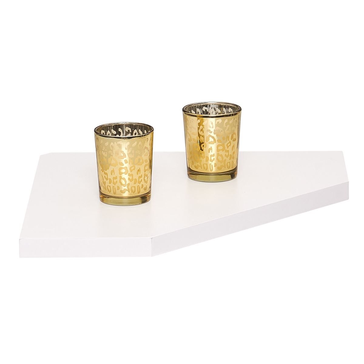 Prateleira Canto Em Mdp 30X30cm Branco Laca Jpf 143 - BRANCO