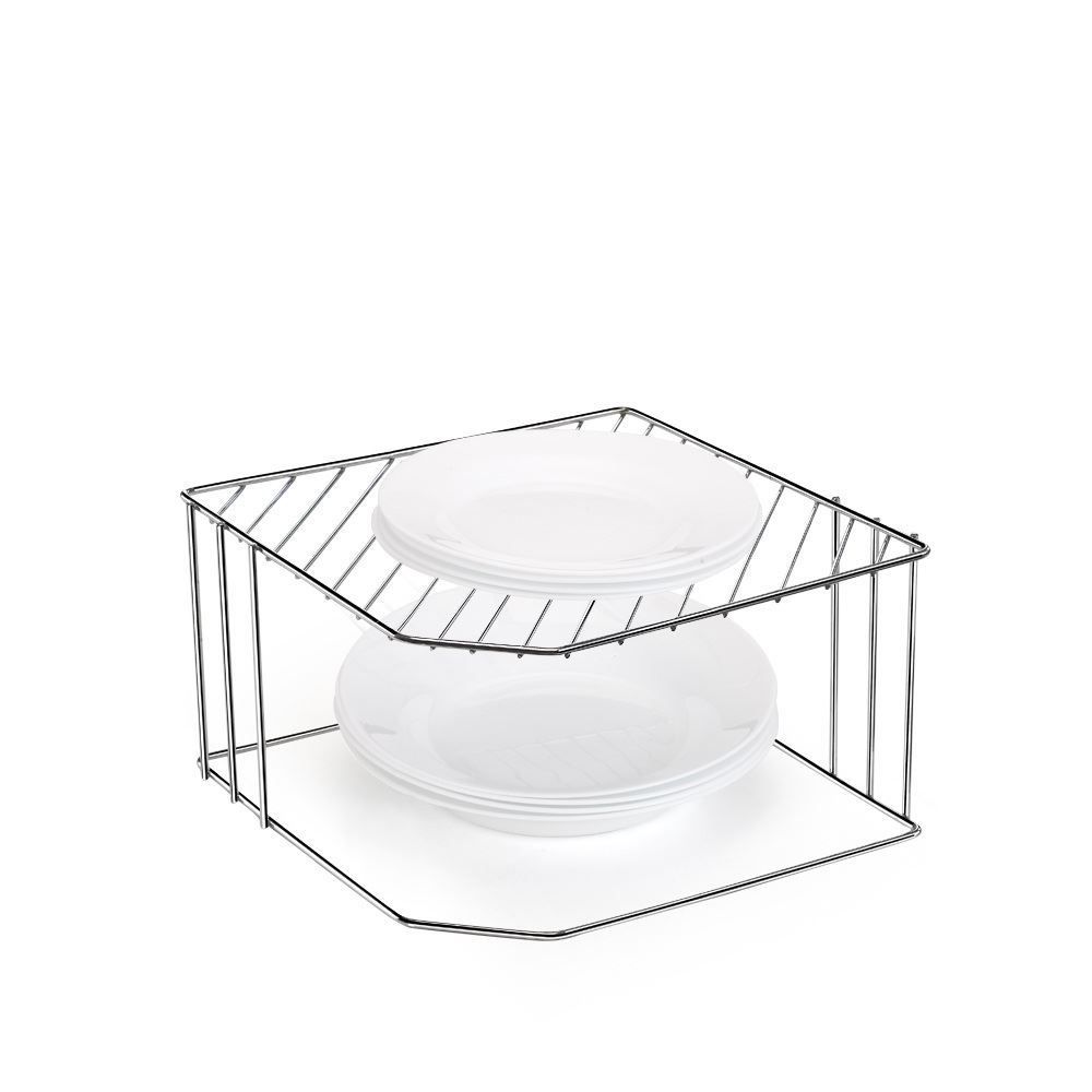 Prateleira Dupla Organizadora Arthi - Cromado