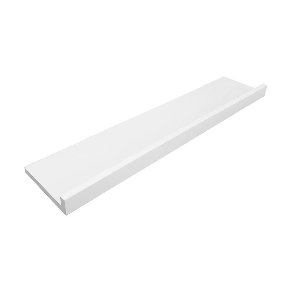 Prateleira Reta Com Aba 40Mm Mdp - Branco