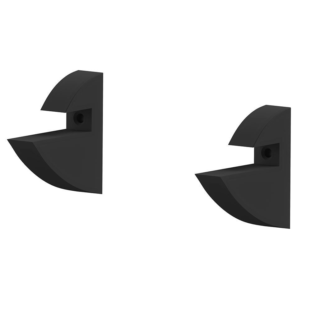 Prateleira Reta Com Suporte Clip 20X80cm Multivisão - Preto