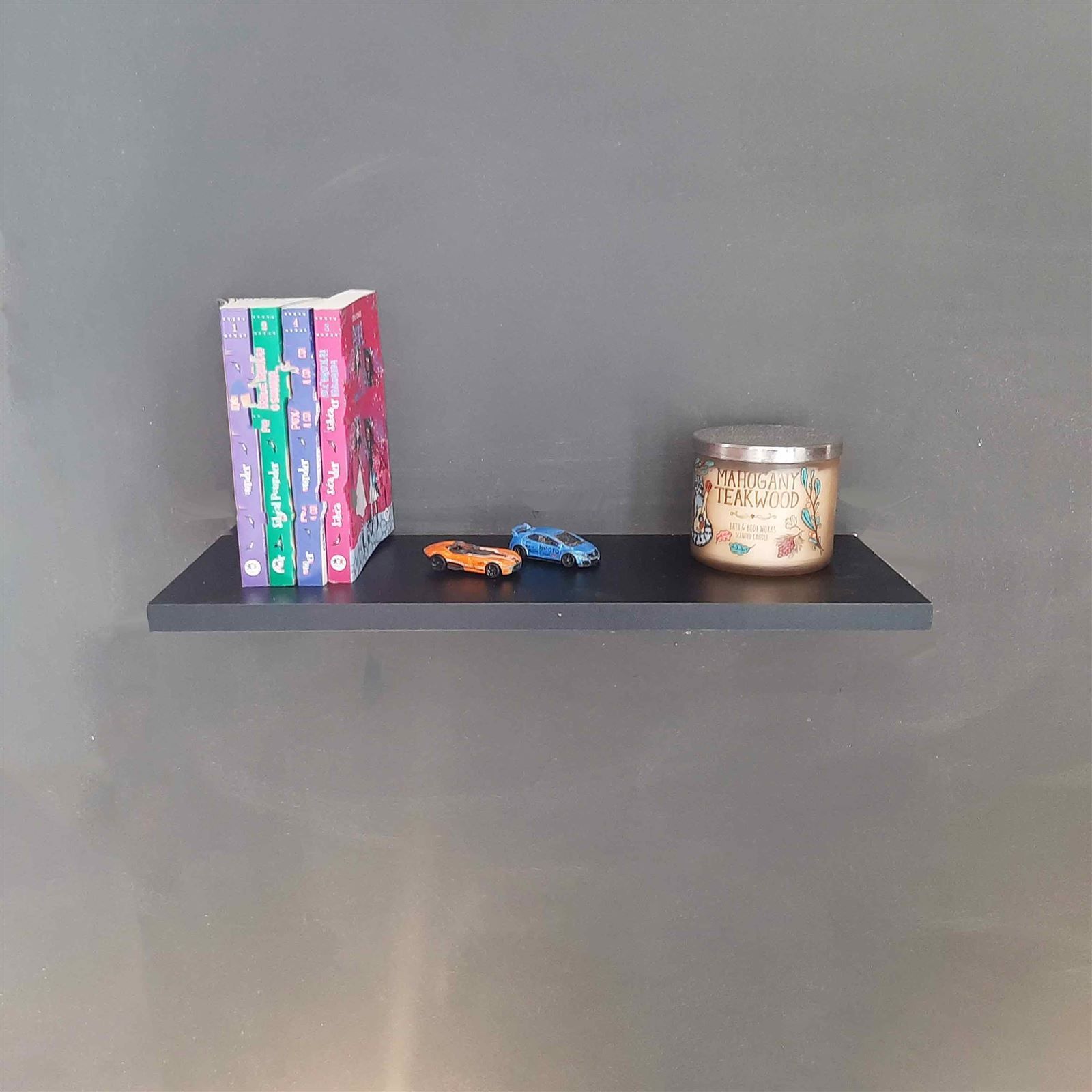 Prateleira Reta Mdf 50X20cm Tabaco Jpf 217 - PRETA