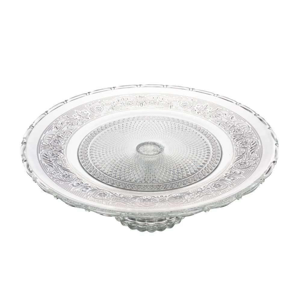 Prato De Bolo Com Pé Angel 33Cm Lyor