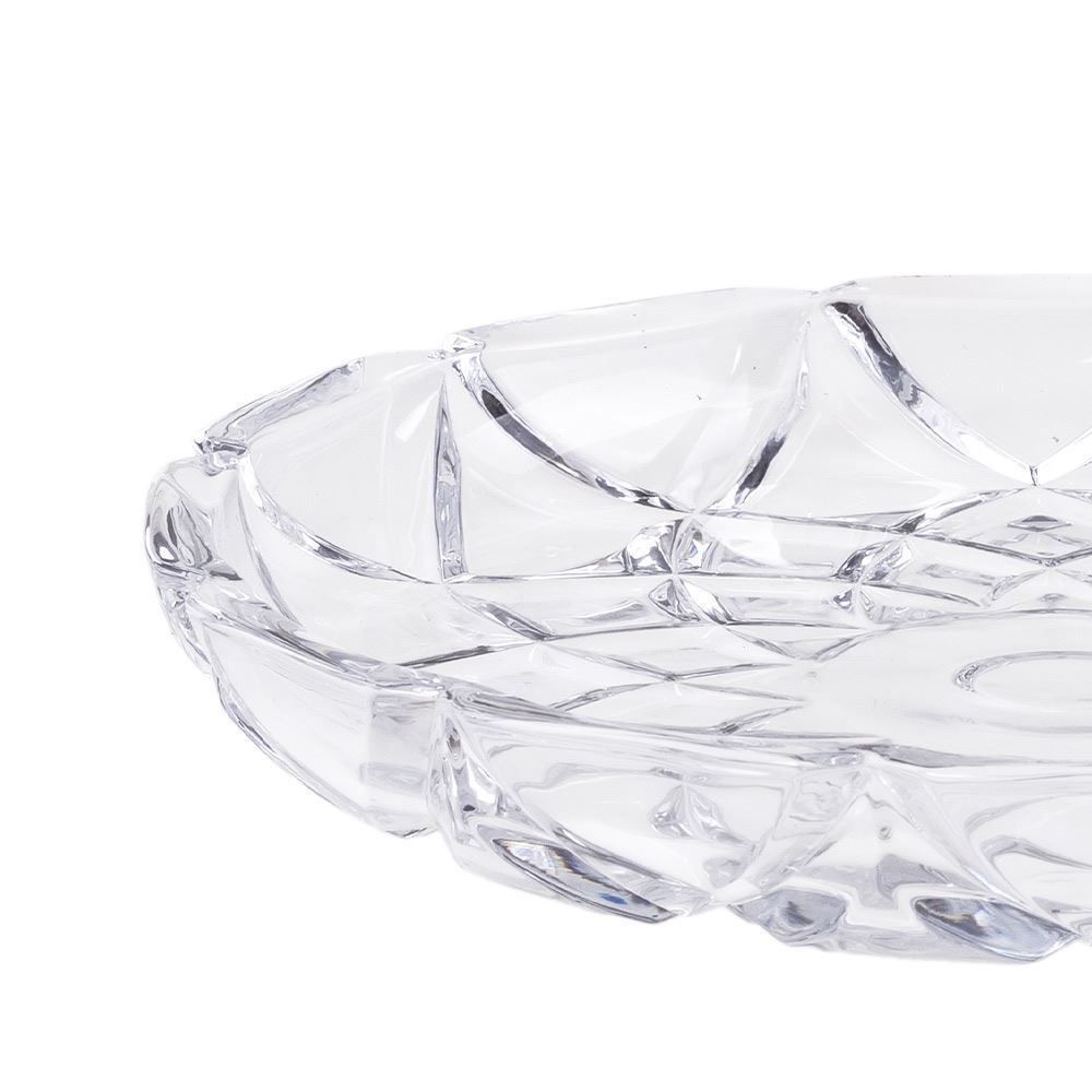 Prato De Cristal Deli 18,5X2,5Cm Lyor - Transparente
