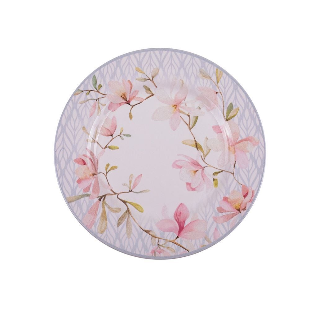 Prato De Sobremesa Alleanza Floral 20Cm - Cerâmica