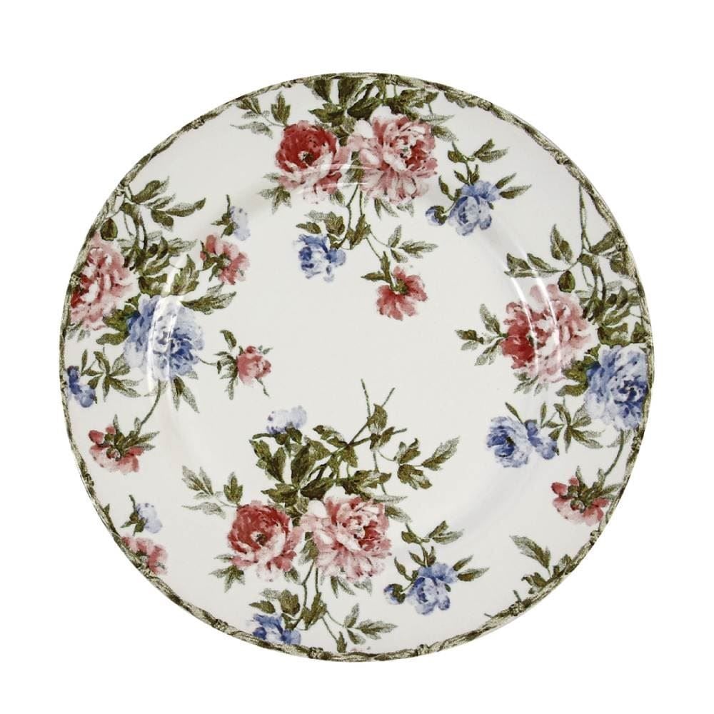 Prato De Sobremesa Cerâmica Romântica 2 Havan Casa By Alleanza - 19,5cm